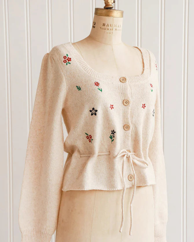 Savannah Embroidered Cardigan