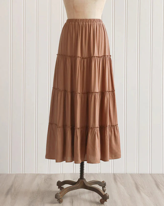 Valerie Tiered Midi Skirt
