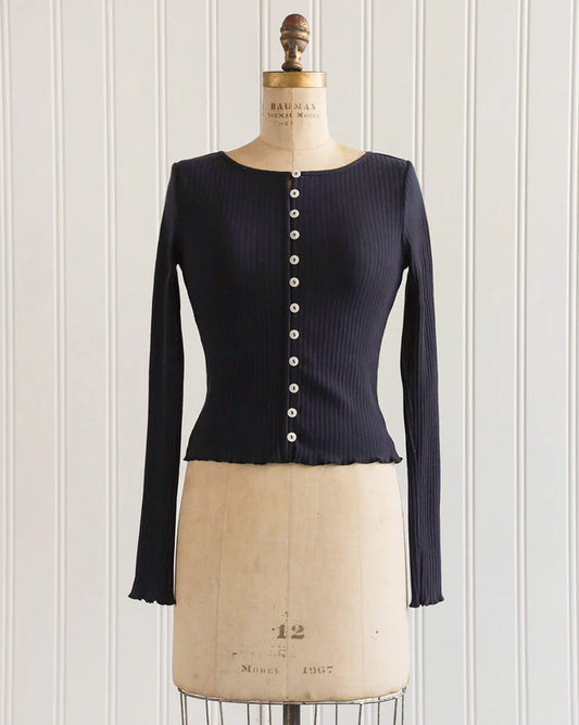 Tinsley Knit Top - Navy
