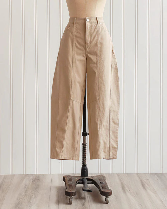 Hearnshaw Khaki Barrel Pants