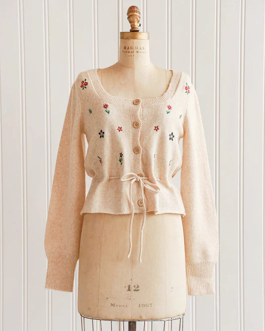 Savannah Embroidered Cardigan
