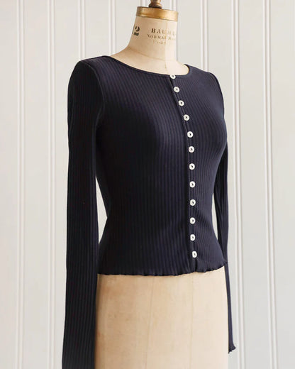 Tinsley Knit Top - Navy