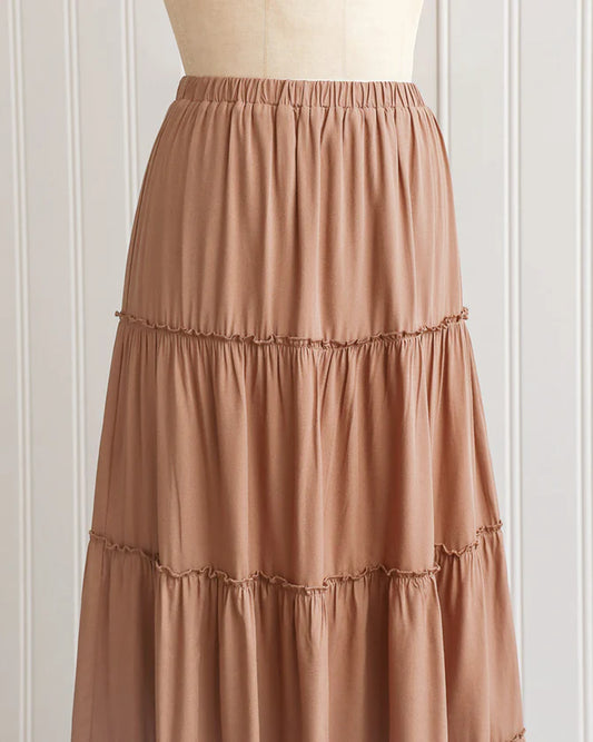 Valerie Tiered Midi Skirt